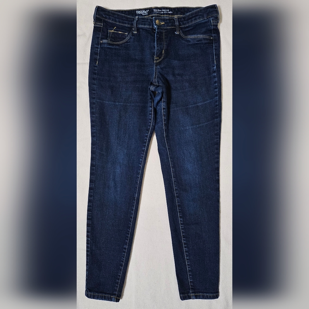 Mossimo Supply Co. Navy Skinny Jeans